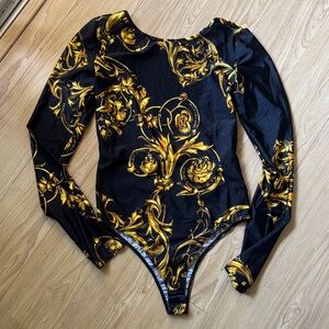 Versace Jeans Couture Barocco-print bodysuit